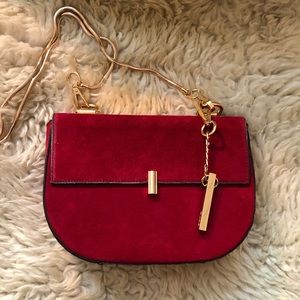 Dune London Red Suede Bag